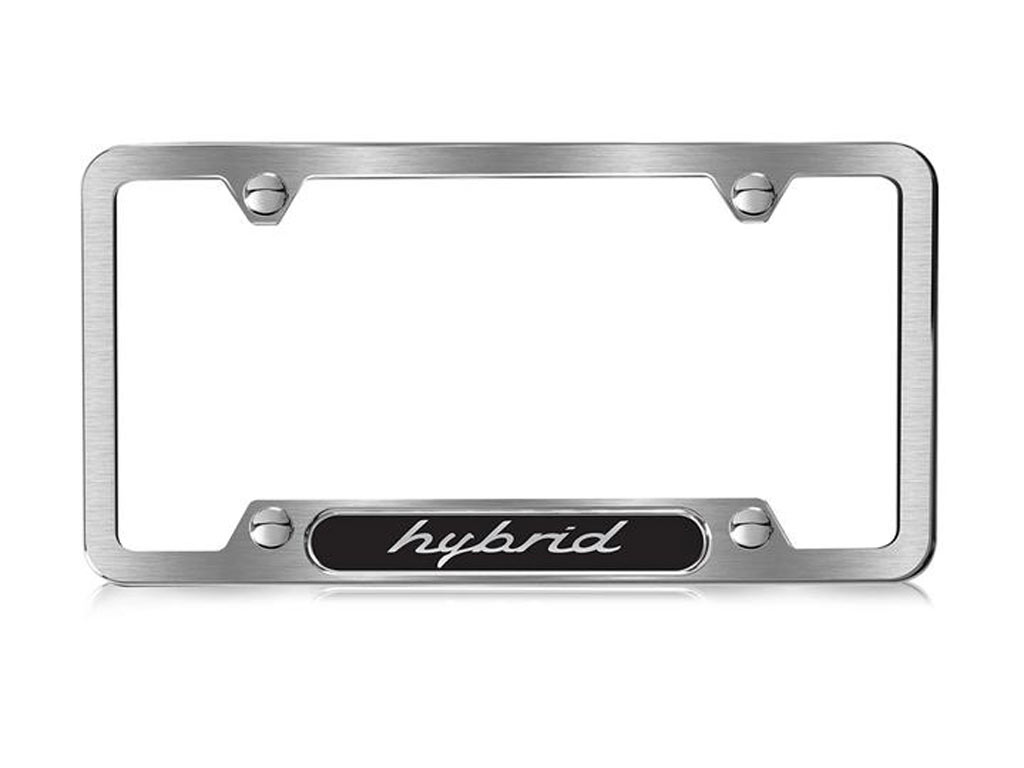Porsche Carrera License Plate Frame Brushed Silver Stainless Steel PNA70201400